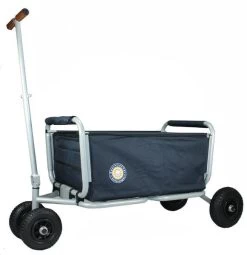 Beachtrekker LiFe Bollerwagen Blau Stabil Und Leicht Inkl. Feststellbremse