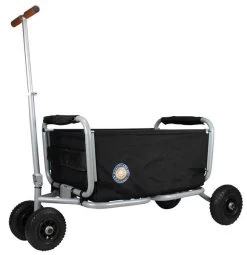 Beachtrekker LiFe Bollerwagen Schwarz Stabil Und Leicht Inkl. Feststellbremse