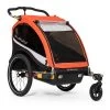Burley Cub X Fahrradanhänger Atomic Red 2-Sitzer Mit Buggy-Funktion