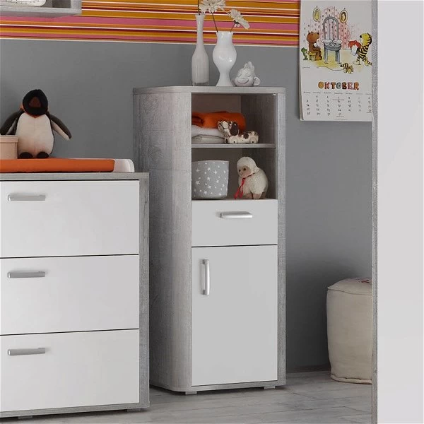 Mäusbacher Frieda Wickelkommode Vintage Wood Grey Weiß Inkl. Wickelansatz 3 Mäusbacher Frieda Wickelkommode Vintage Wood Grey Weiß Inkl. Wickelansatz – Bild 3