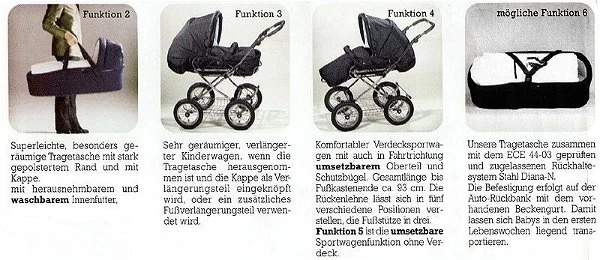 HESBA Concepto Kinderwagen Außen 286 Innen 200 Räder Schwarz 30 Cm 6 HESBA Concepto Kinderwagen Außen 286 Innen 200 Räder Schwarz 30 Cm – Bild 6