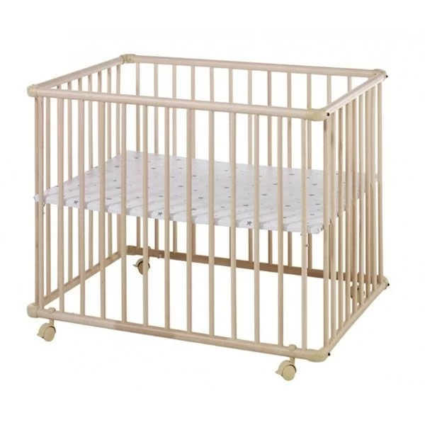 Schardt Laufgitter Basic Buche Massiv Natur 75 X 100 Cm, Mit Laufrollen, Folie Sternchen Grau 2 Schardt Laufgitter Basic Buche Massiv Natur 75 X 100 Cm, Mit Laufrollen, Folie Sternchen Grau – Bild 2