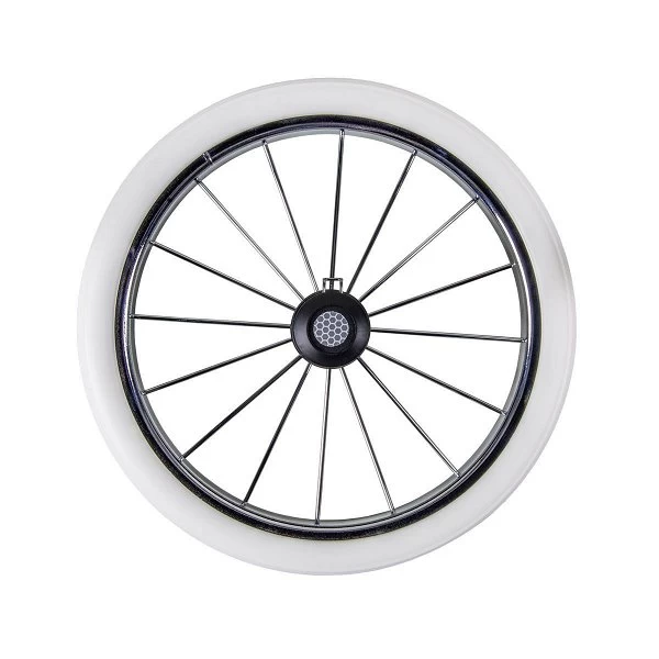 HESBA Condor Coupe Kinderwagen Außen 281 Innen 185 Teilleder - Räder Weiß 25 Cm, Griff Dunkelbrau 4 HESBA Condor Coupe Kinderwagen Außen 281 Innen 185 Teilleder - Räder Weiß 25 Cm, Griff Dunkelbrau – Bild 4