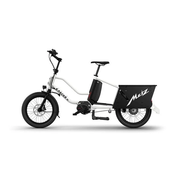Metz E-Packr XL Weiß Lastenrad Mit Elektroantrieb 1 Metz E-Packr XL Weiß Lastenrad Mit Elektroantrieb