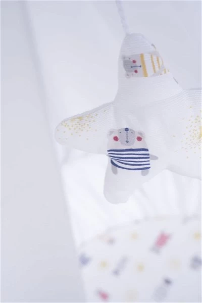 Mionido Stubenwagen Maxi Weiß Pyjamabär Gelb Mit Garnierung, Matratze Und Matratzenbezug 4 Mionido Stubenwagen Maxi Weiß Pyjamabär Gelb Mit Garnierung, Matratze Und Matratzenbezug – Bild 4