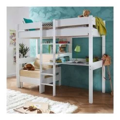 Relita NOEL Hochbett Buche Massiv Weiß Inklusive Schreibtisch, Zum Einzelbett Umbaubar 13 Relita NOEL Hochbett Buche Massiv Weiß Inklusive Schreibtisch, Zum Einzelbett Umbaubar -Geschäft Für Babyprodukte noel weiss sessel gr 1