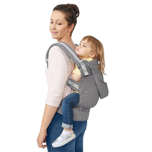 Kinderkraft Huggy Babytrage Grey Sichere, Ergonomische Position 6 Kinderkraft Huggy Babytrage Grey Sichere, Ergonomische Position – Bild 6
