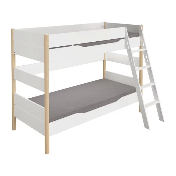 Paidi Ylvie Etagenbett 160 Cm Bettpfosten Kreideweiß/birke Schräge Leiter 90x200 Cm 1 Paidi Ylvie Etagenbett 160 Cm Bettpfosten Kreideweiß/birke Schräge Leiter 90x200 Cm