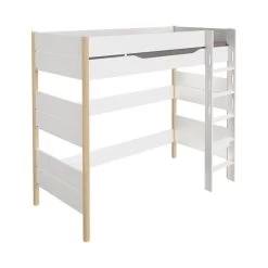 Paidi Ylvie Hochbett Kreideweiß/Birke 180 Cm Gerade Leiter 120x200 Cm