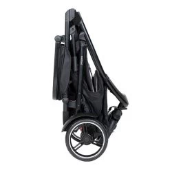 Phil&teds Dot Buggy Inklusive Sitzauflage Sky 9 Phil&teds Dot Buggy Inklusive Sitzauflage Sky -Geschäft Für Babyprodukte phil teds dot buggy charcoal folded side view 4