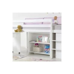 Relita ALEX Halbhochbett Buche Massiv Weiß Viel Zubehör Wählbar - Frachtfrei -Geschäft Für Babyprodukte regal kim weiss gr 1