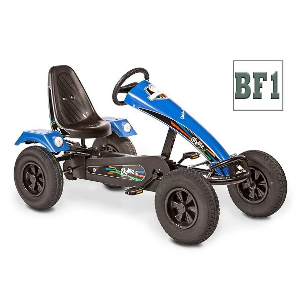 Dino Cars Stylez BF1 GoKart Blau Zuschaltbarer Freilauf & Leichtlaufreifen 1 Dino Cars Stylez BF1 GoKart Blau Zuschaltbarer Freilauf & Leichtlaufreifen