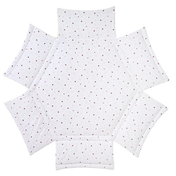 Schardt Solitär 6-Eck Laufgitter Kiefer Weiß Mit Folie Sternchen Grau 4 Schardt Solitär 6-Eck Laufgitter Kiefer Weiß Mit Folie Sternchen Grau – Bild 4