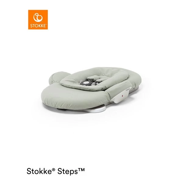 Stokke® Steps™ Bouncer Soft Sage Gestell Weiß 2 Stokke® Steps™ Bouncer Soft Sage Gestell Weiß – Bild 2
