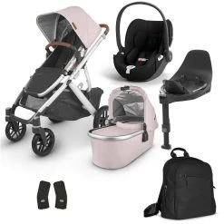 UPPAbaby Vista V2 Bundle Alice Dusty Pink & Cybex Cloud T, Base T, Wickelrucksack -Geschäft Für Babyprodukte vista v2 bundle alice dusty pink neu