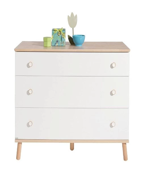 Paidi Ylvie Wickelkommode 3 Schubkästen Schmal Schubkästen Kreideweiß 1 Paidi Ylvie Wickelkommode 3 Schubkästen Schmal Schubkästen Kreideweiß